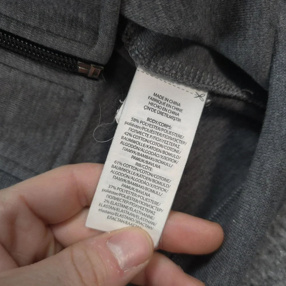 Polo Ralph Lauren Jacket Mens 2XL Gray Performance Track Full Zip Pony Logo